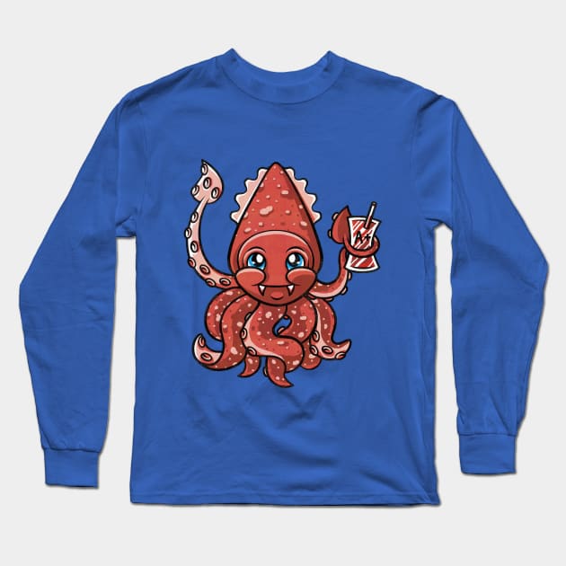 Vampire squid Long Sleeve T-Shirt by BeataObscura